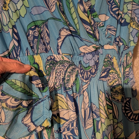 Kate And Lily Sz,8 BOHO Blue Long Sleeve Dress - Picture 7 of 17